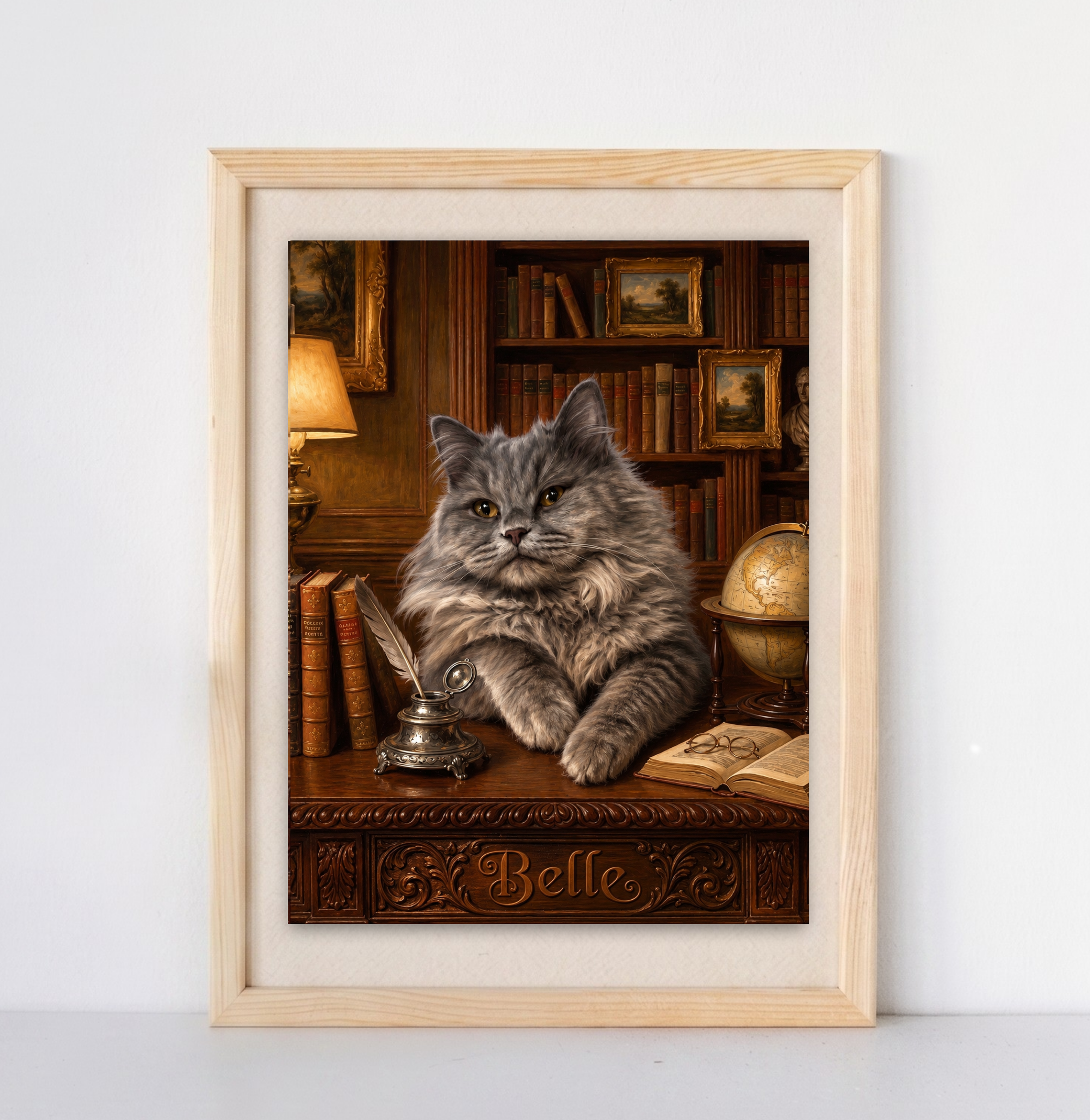 The Library Portrait Wall Art