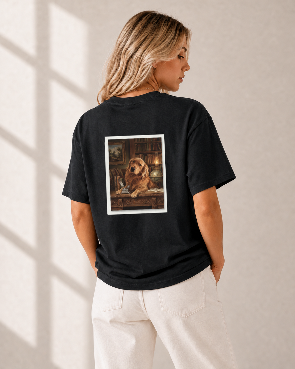 The Library Portrait T-Shirt