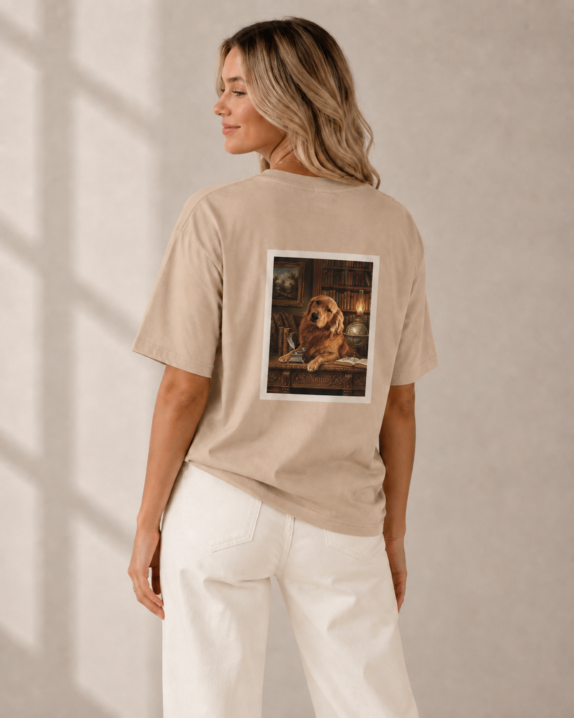 The Library Portrait T-Shirt