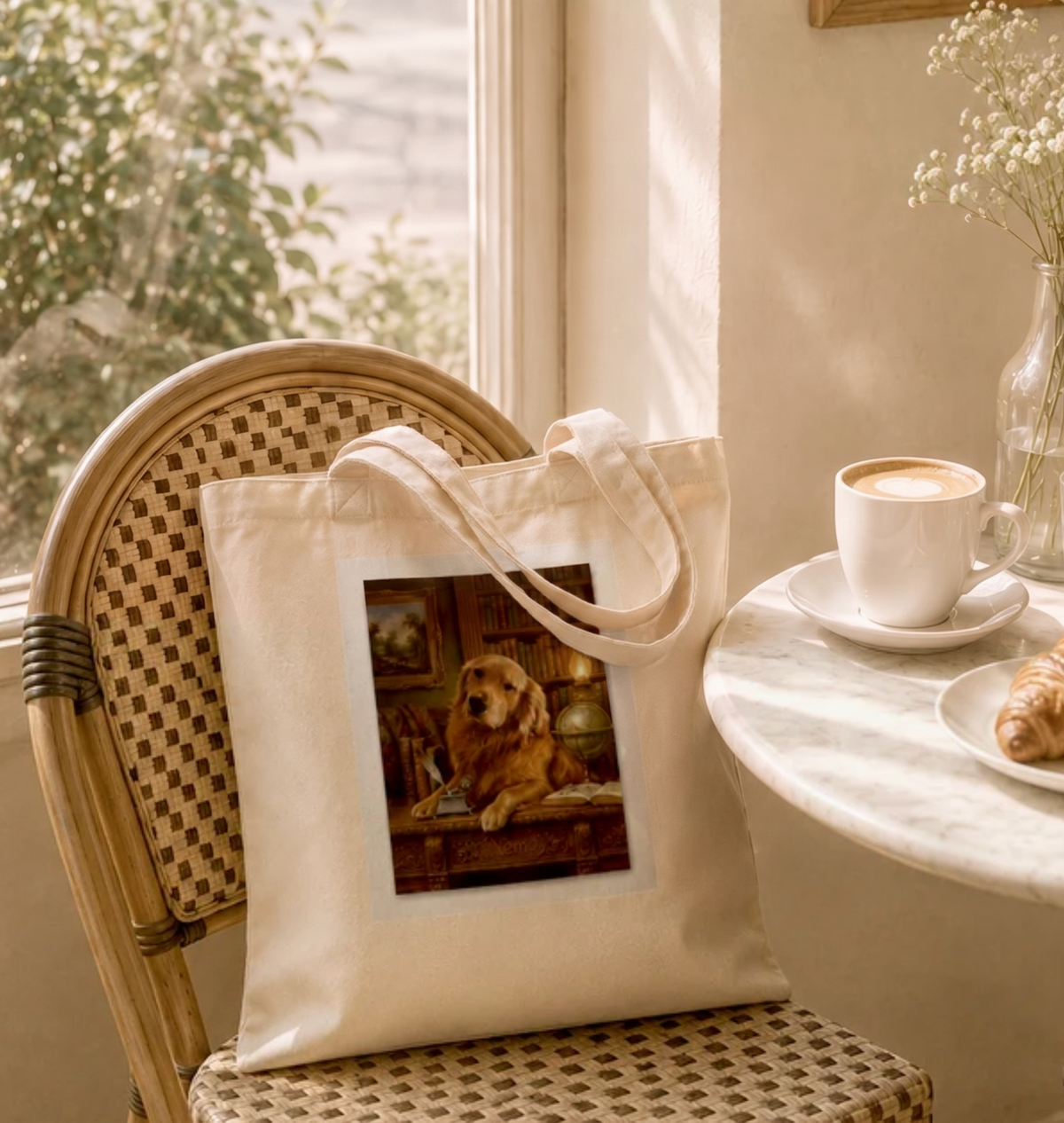The Library Portrait Tote