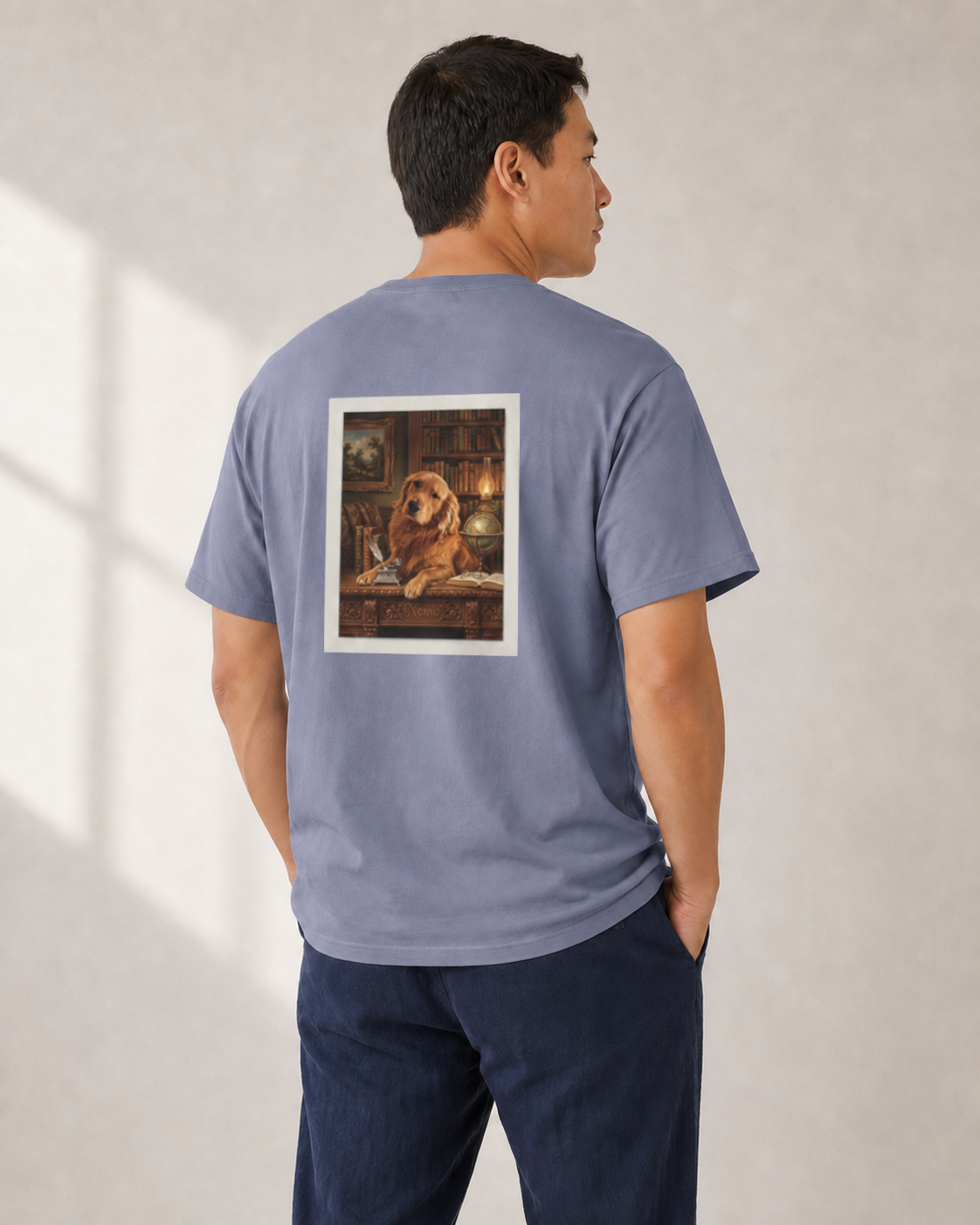 The Library Portrait T-Shirt