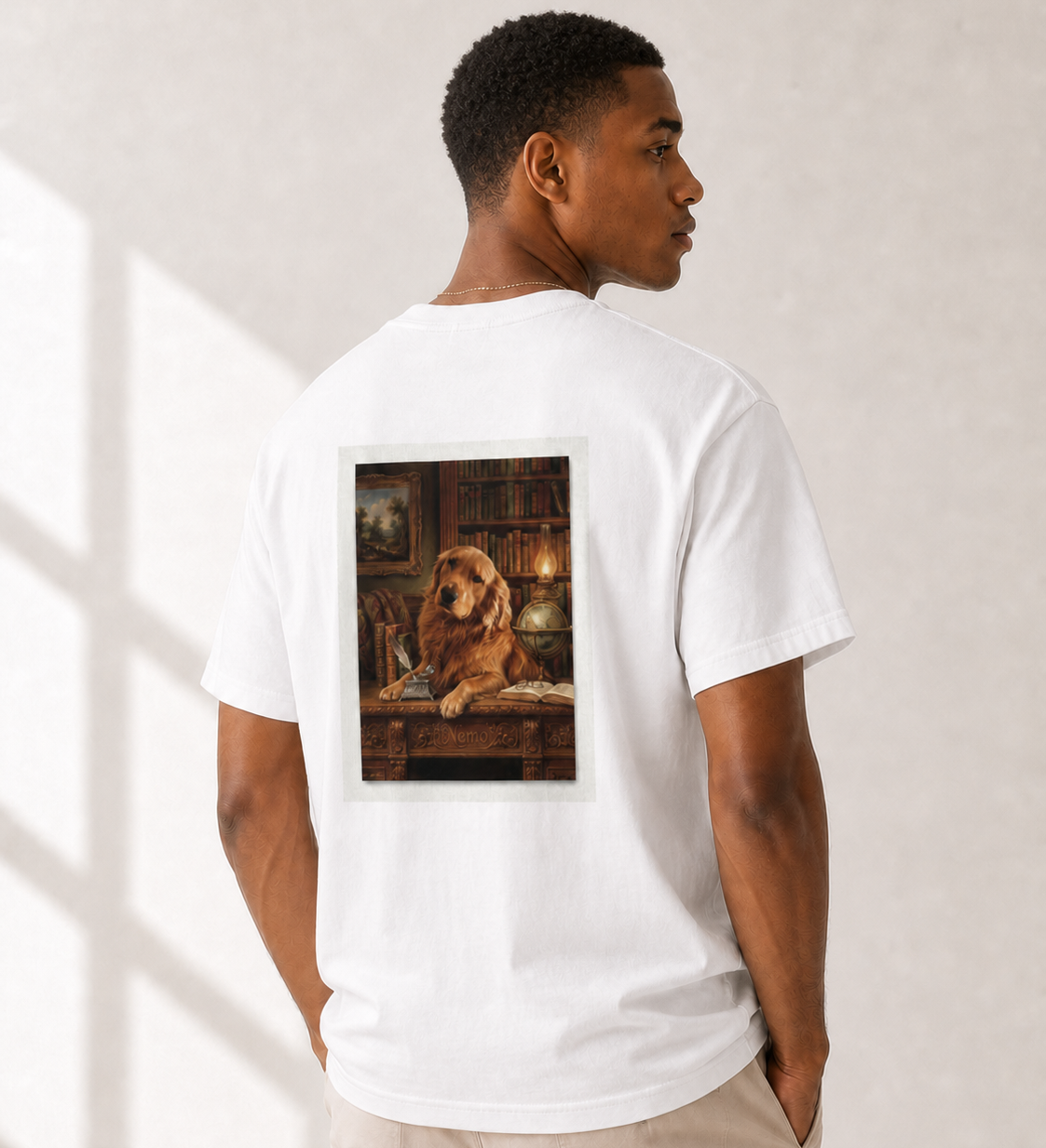 The Library Portrait T-Shirt